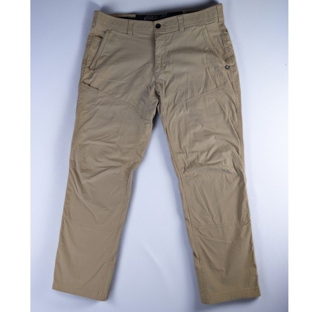 Eddie Bauer First Ascent Guide Pro Pants Mens 36x32 Tan Khaki Hiking Outdoor